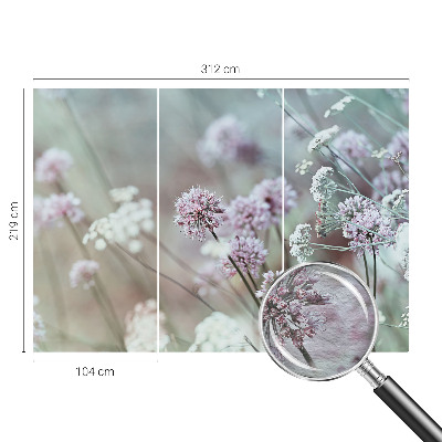 Fototapete fürs Kinderzimmer mit einem Motiv aus Wildblumen