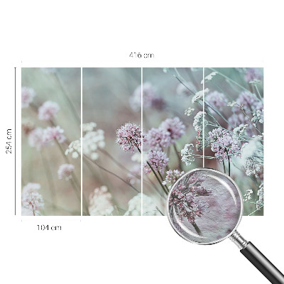 Fototapete fürs Kinderzimmer mit einem Motiv aus Wildblumen