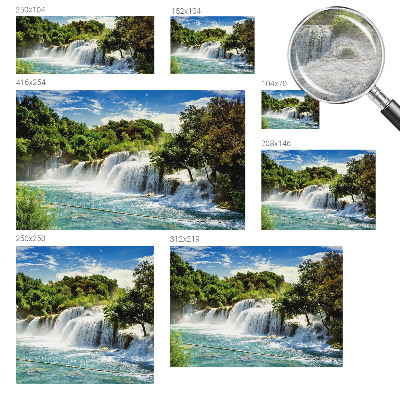 Motivtapete aus Vlies Ein atemberaubender Wasserfall