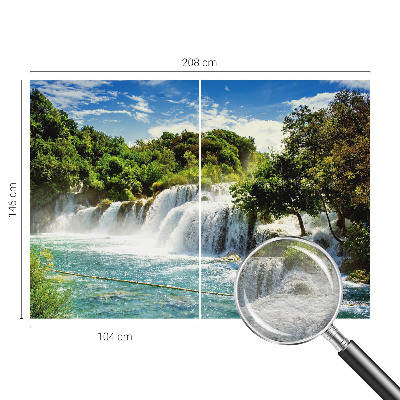 Motivtapete aus Vlies mit einem Motiv eines atemberaubenden Wasserfalls