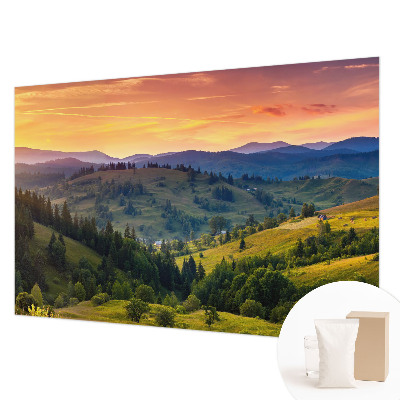Vlies-Fototapete fürs Wohnzimmer mit einer Berglandschaft