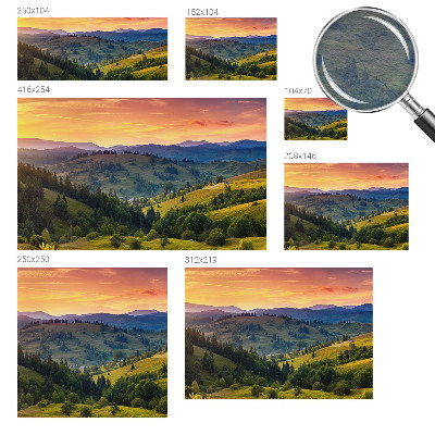 Vlies-Fototapete fürs Wohnzimmer mit einer Berglandschaft