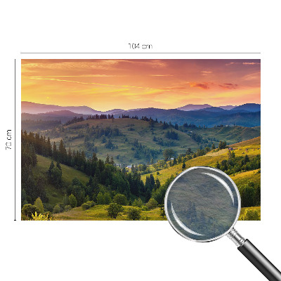 Vlies-Fototapete fürs Wohnzimmer mit einer Berglandschaft