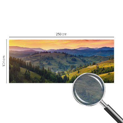 Vlies-Fototapete fürs Wohnzimmer mit einer Berglandschaft