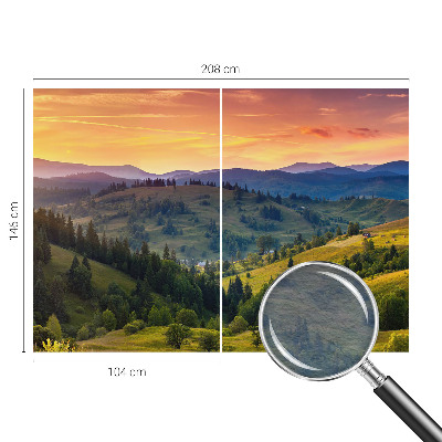 Vlies-Fototapete fürs Wohnzimmer mit einer Berglandschaft