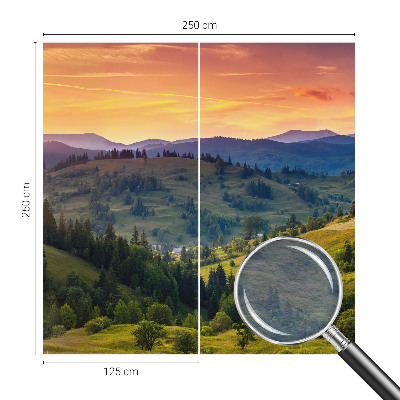 Vlies-Fototapete fürs Wohnzimmer mit einer Berglandschaft