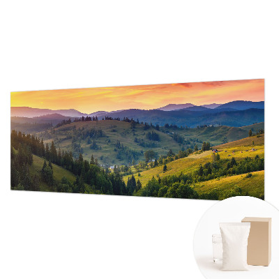 Vlies-Fototapete fürs Wohnzimmer mit einer Berglandschaft