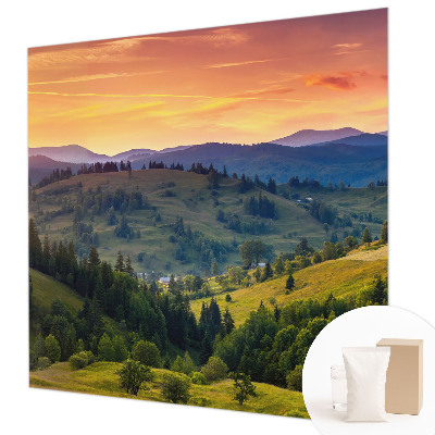 Vlies-Fototapete fürs Wohnzimmer mit einer Berglandschaft