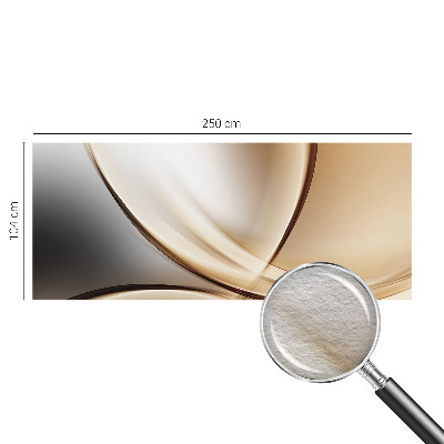 Vlies-Fototapete fürs Schlafzimmer mit einem Motiv aus abgerundeten Linien