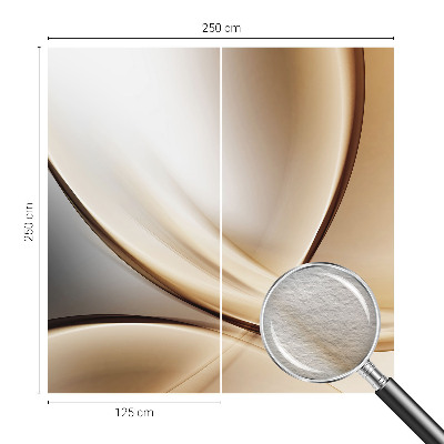 Vlies-Fototapete fürs Schlafzimmer mit einem Motiv aus abgerundeten Linien