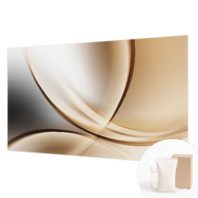 Vlies-Fototapete fürs Schlafzimmer mit einem Motiv aus abgerundeten Linien