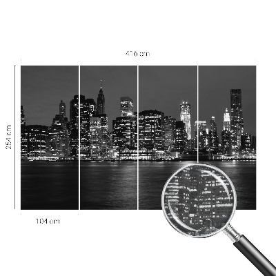 Vlies-Fototapete nach Maß Nachtmetropole