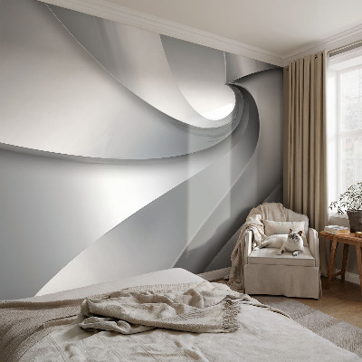 Bedruckte Vlies-Fototapete mit geometrischen Spiralen als Motiv