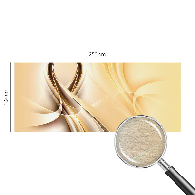 Wand-Fototapete mit wellenförmigem Linienmuster