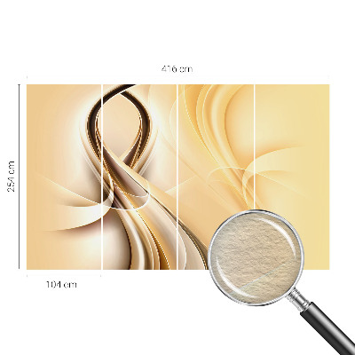 Wand-Fototapete mit wellenförmigem Linienmuster