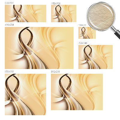 Wand-Fototapete mit wellenförmigem Linienmuster