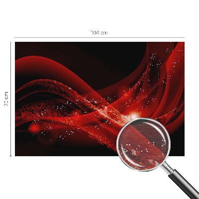 Dekorative Wand-Fototapete mit rotem Wirbel als Motiv