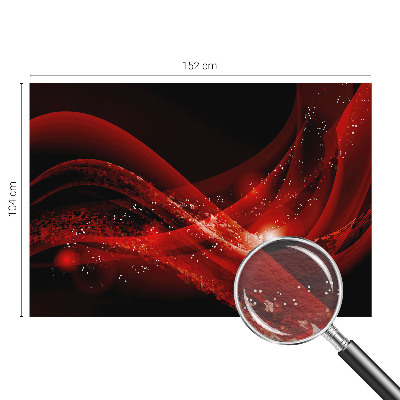 Dekorative Wand-Fototapete mit rotem Wirbel als Motiv