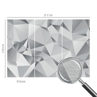 Wandtapete mit abstraktem Geometriemotiv