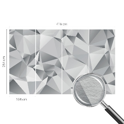 Wandtapete mit abstraktem Geometriemotiv