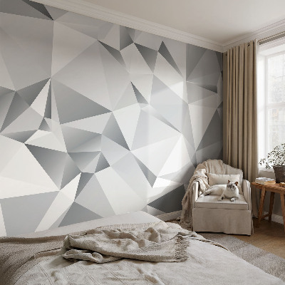 Wandtapete mit abstraktem Geometriemotiv