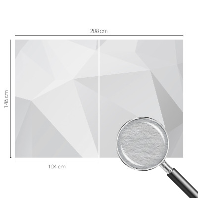 Vlies-Fototapete mit grauem Dreiecksmuster