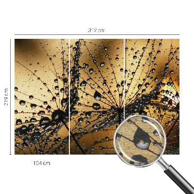 Vlies-Fototapete nach Maß mit zartem Tropfenmuster