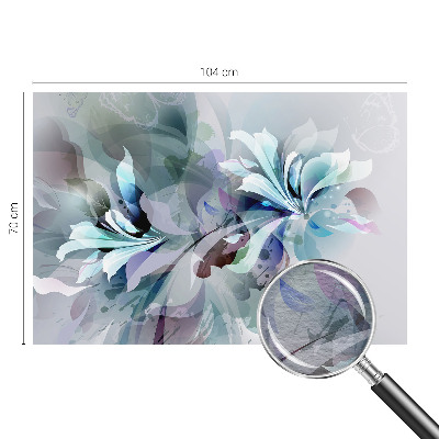 Vlies-Fototapete fürs Wohnzimmer mit floraler abstrakter Gestaltung