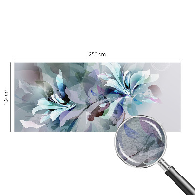 Vlies-Fototapete fürs Wohnzimmer mit floraler abstrakter Gestaltung