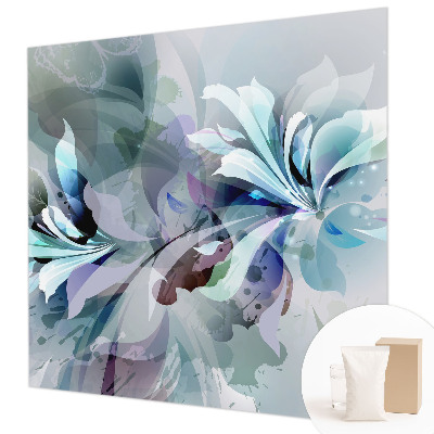 Vlies-Fototapete fürs Wohnzimmer mit floraler abstrakter Gestaltung
