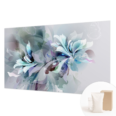 Vlies-Fototapete fürs Wohnzimmer mit floraler abstrakter Gestaltung