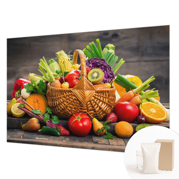 Vlies-Fototapete fürs Schlafzimmer mit fruchtigem Motiv