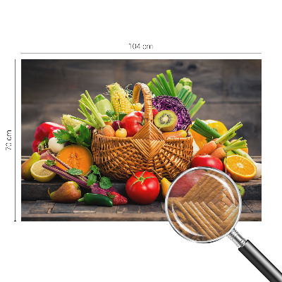 Vlies-Fototapete fürs Schlafzimmer mit fruchtigem Motiv