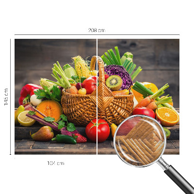 Vlies-Fototapete fürs Schlafzimmer mit fruchtigem Motiv