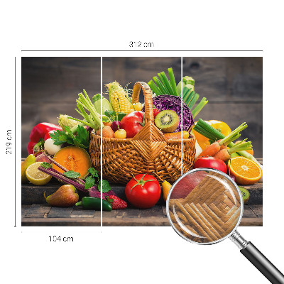 Vlies-Fototapete fürs Schlafzimmer mit fruchtigem Motiv