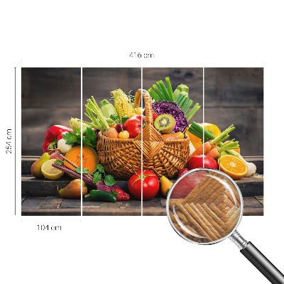 Vlies-Fototapete fürs Schlafzimmer mit fruchtigem Motiv