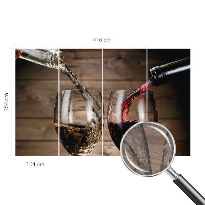 Vlies-Fototapete fürs Kinderzimmer Gläser Wein