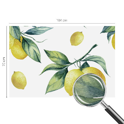 Vliestapete fürs Schlafzimmer Zitronenmotiv