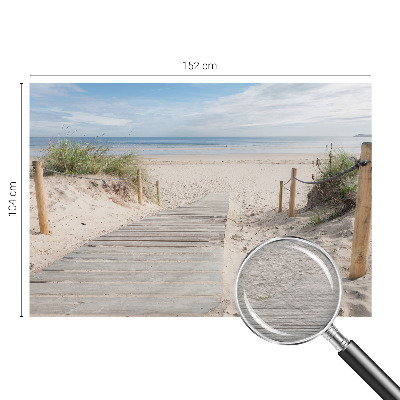 Dekorative Wand-Fototapete mit Motiv eines Holzstegs