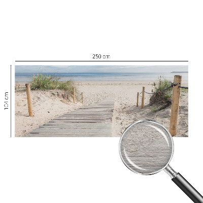Dekorative Wand-Fototapete mit Motiv eines Holzstegs