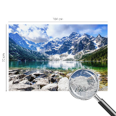 Wandtapete mit einer Berglandschaft