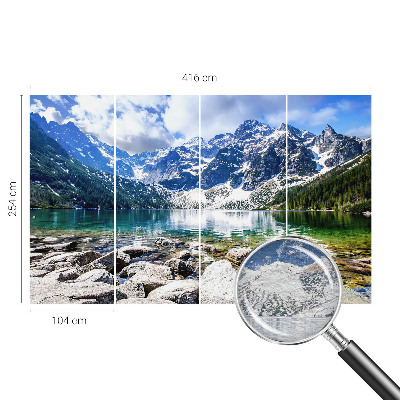 Wandtapete mit einer Berglandschaft