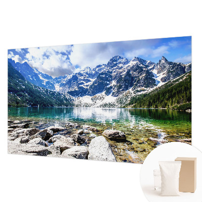Wandtapete mit einer Berglandschaft
