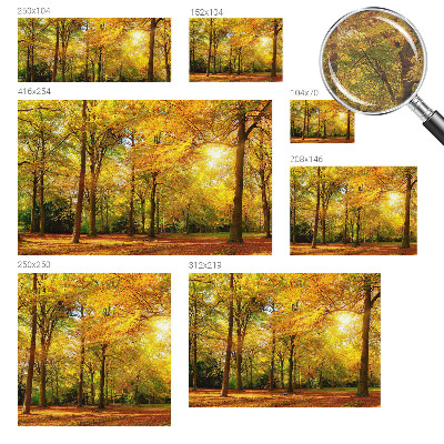 Vlies-Fototapete mit Motiv goldener Blätter
