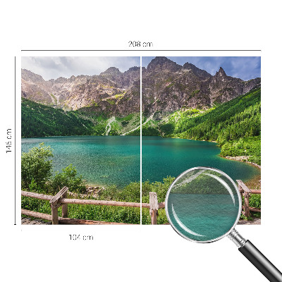 Vlies-Fototapete fürs Schlafzimmer mit Motiv einer Berglandschaft
