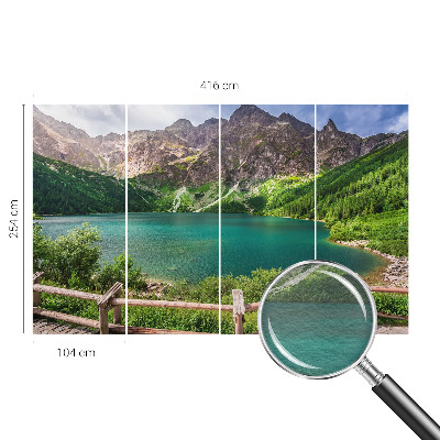 Vlies-Fototapete fürs Schlafzimmer mit Motiv einer Berglandschaft