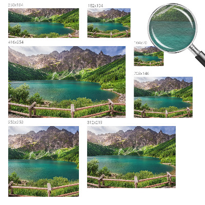 Vlies-Fototapete fürs Schlafzimmer mit Motiv einer Berglandschaft