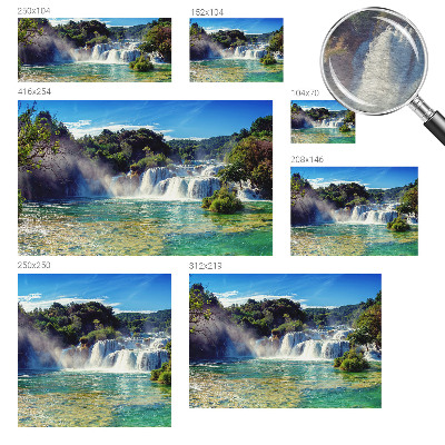 Fototapete fürs Wohnzimmer Wasserfalllandschaft