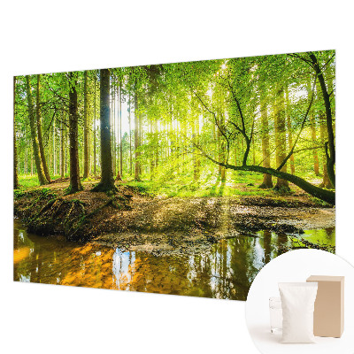 Fototapete fürs Schlafzimmer mit einer grünen Landschaft