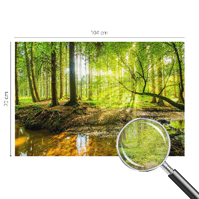 Fototapete fürs Schlafzimmer mit einer grünen Landschaft